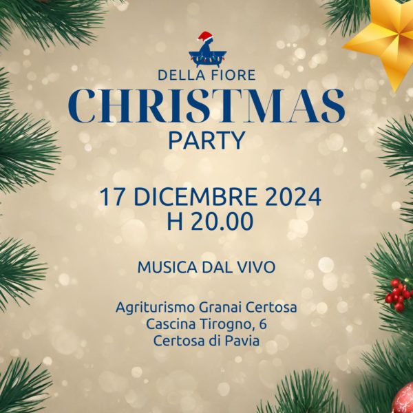 Green Modern Christmas Eve Dinner Party Invitation Portrait